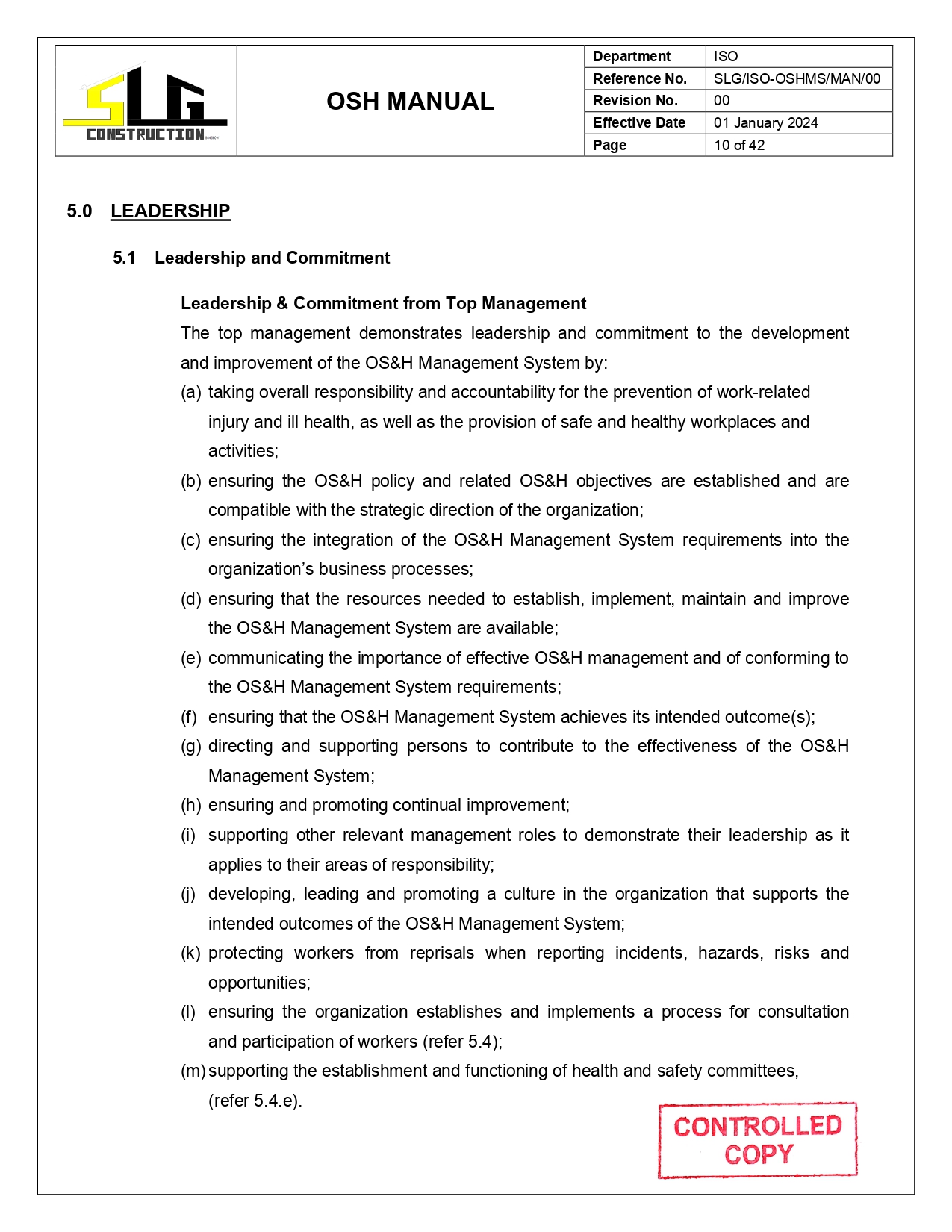 OSH Manual Page 12